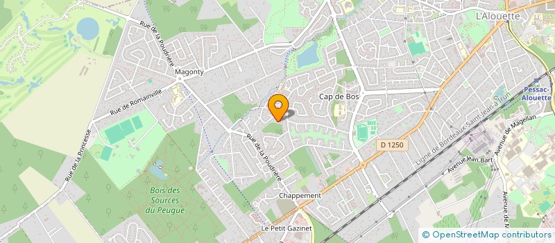 localisation de l'entreprise LAVERIES BORDEAUX  PESSAC