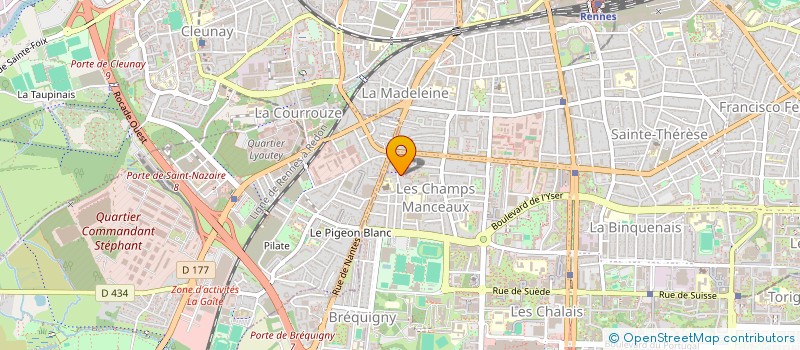 localisation de l'entreprise LAVERIES DE L'OUEST à RENNES