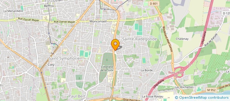 localisation de l'entreprise LAVERIES DU VAL DE LOIRE à TOURS