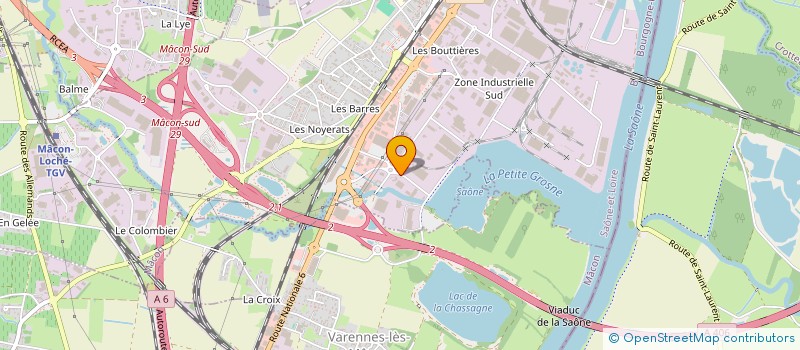 localisation de l'entreprise LAVERIES MACONNAISES à MACON