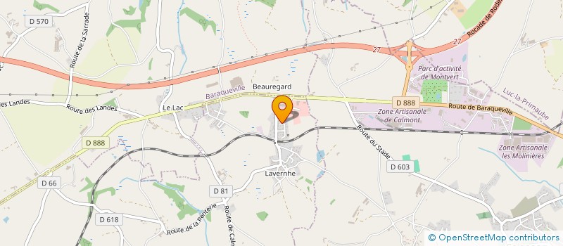 localisation de l'entreprise LAVERNHE  MANHAC