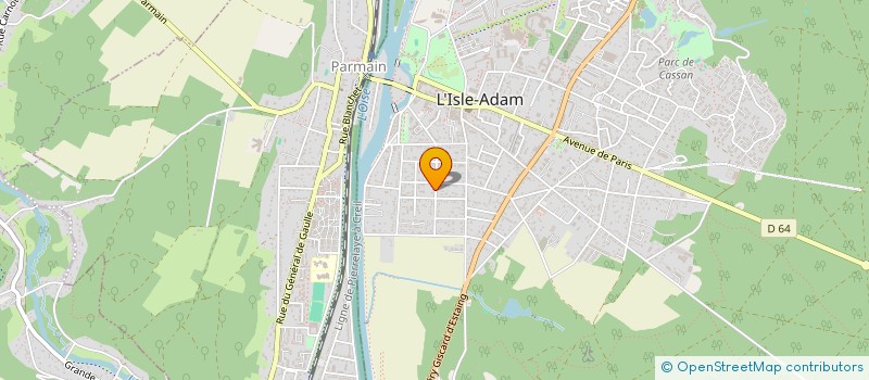 localisation de l'entreprise LAVEUGA  L'ISLE-ADAM