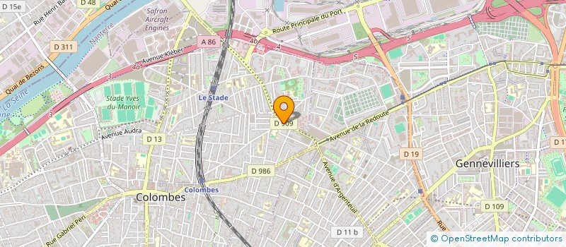localisation de l'entreprise LAVEXPRESS à COLOMBES