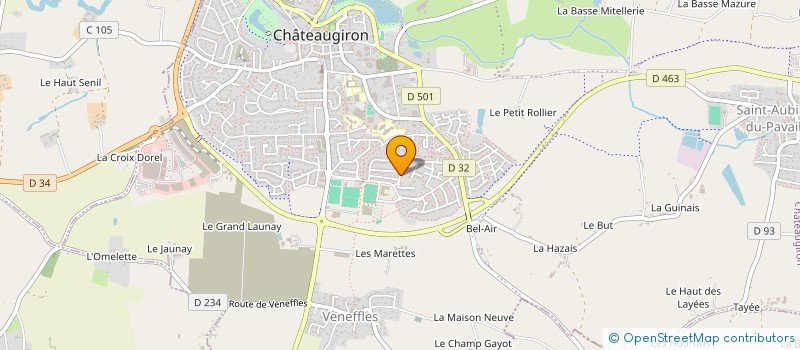 localisation de l'entreprise LAVEZZI  CHATEAUGIRON