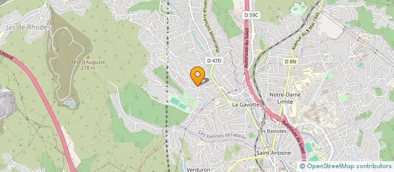 localisation de l'entreprise LAVI à LES PENNES MIRABEAU