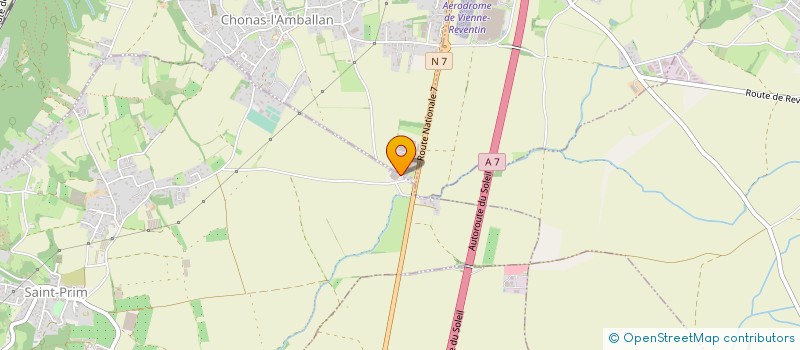 localisation de l'entreprise LAVI-IMMO  CHONAS-L'AMBALLAN