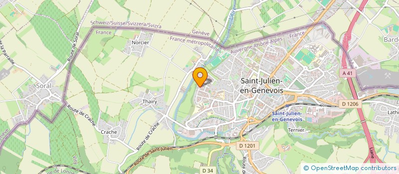 localisation de l'entreprise LAVIALLE - BLANC  SAINT-JULIEN-EN-GENEVOIS