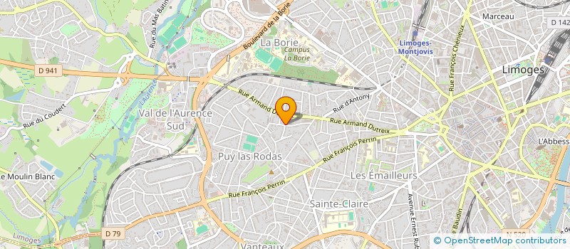 localisation de l'entreprise LAVICHA à LIMOGES