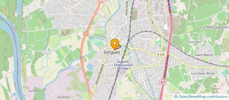 localisation de l'entreprise LAVICTORETTE  SORGUES