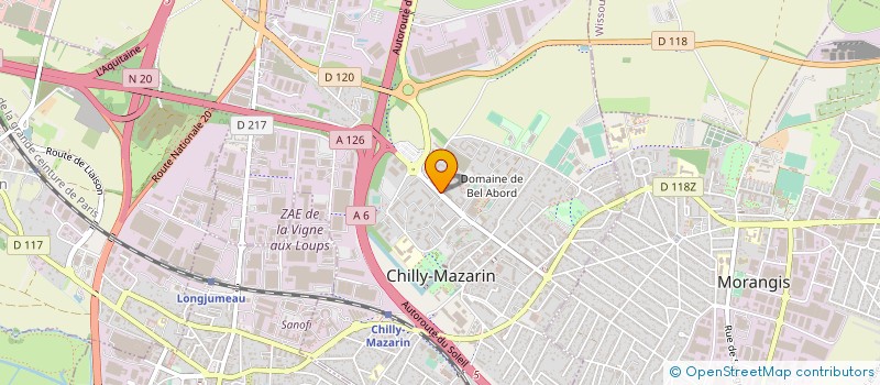 localisation de l'entreprise LAVIDIS à CHILLY-MAZARIN