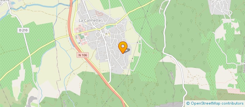 localisation de l'entreprise LAVIE BATIMENT à LA CALMETTE