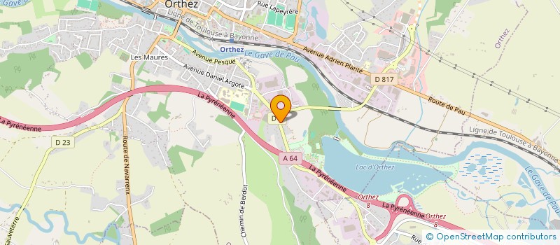 localisation de l'entreprise LAVIE CAMBOT à ORTHEZ