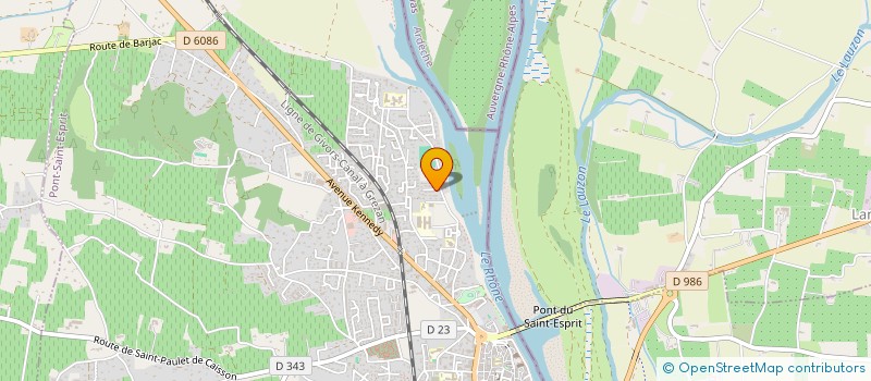 localisation de l'entreprise LAVIE FRERES  PONT-SAINT-ESPRIT