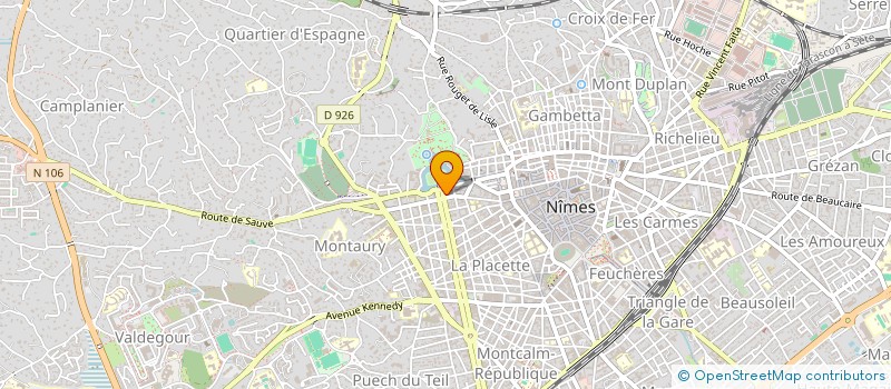 localisation de l'entreprise LAVIE - MARGAROT - SOULIGNAC  NIMES