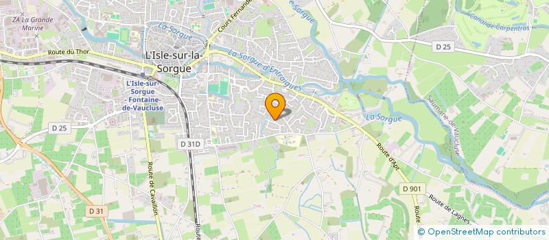 localisation de l'entreprise LAVIER KIT ENERGIE à L'ISLE-SUR-LA-SORGUE