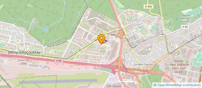 localisation de l'entreprise LAVIGNE à VELIZY-VILLACOUBLAY
