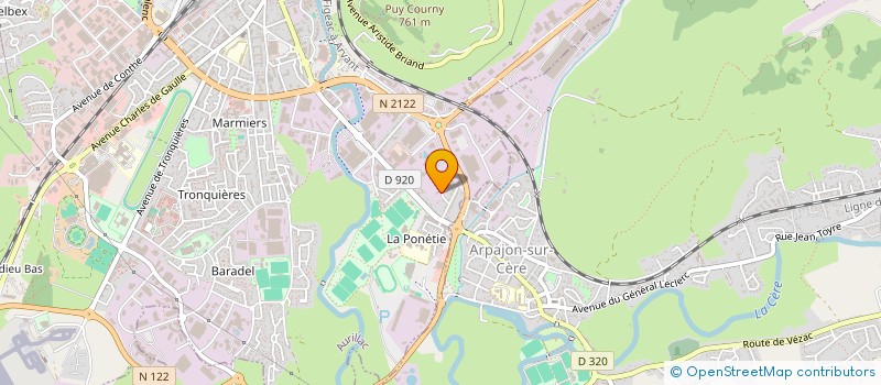 localisation de l'entreprise LAVIGNE à AURILLAC