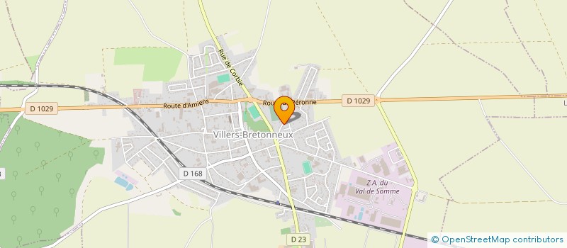 localisation de l'entreprise LAVIGNE à VILLERS-BRETONNEUX