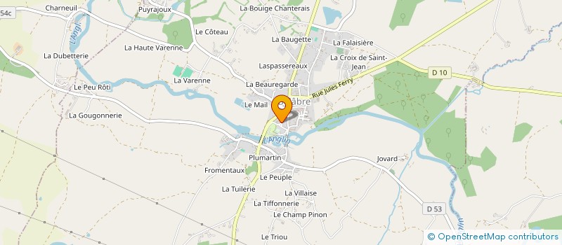 localisation de l'entreprise LAVIGNE à BELABRE