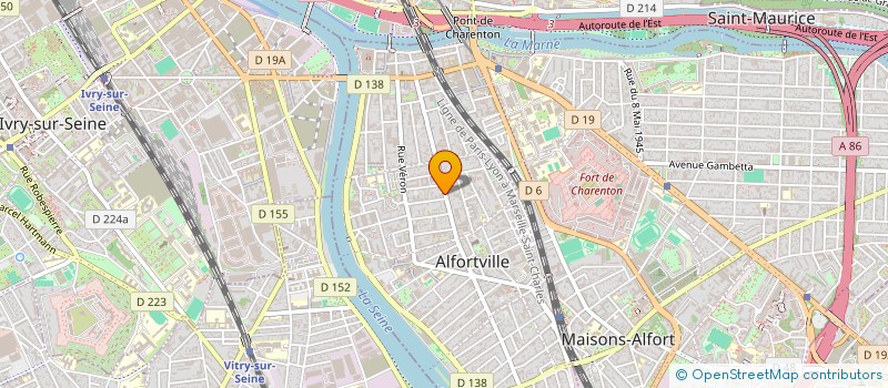 localisation de l'entreprise LAVIGNE à ALFORTVILLE