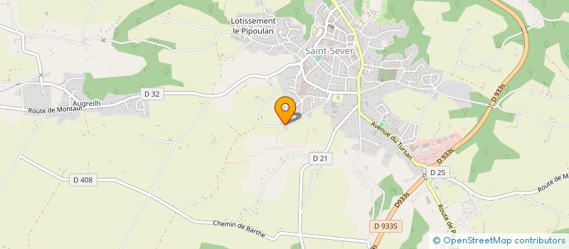 localisation de l'entreprise LAVIGNE-DARRIEUTORT  SAINT-SEVER
