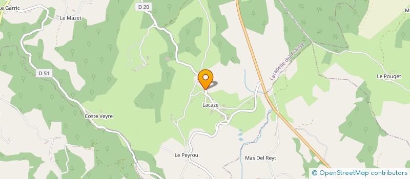 localisation de l'entreprise LAVIGNE PINQUIER à LACAPELLE-DEL-FRAISSE
