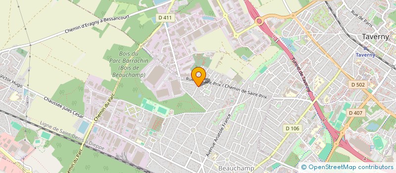 localisation de l'entreprise LAVILLAB  BEAUCHAMP