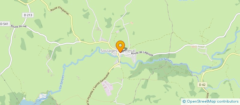 localisation de l'entreprise LAVILLE ENERGIE  LAGUIOLE