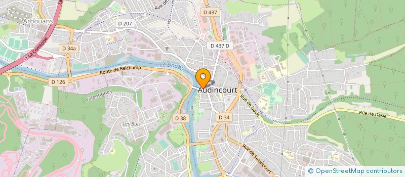 localisation de l'entreprise LAVIN  AUDINCOURT