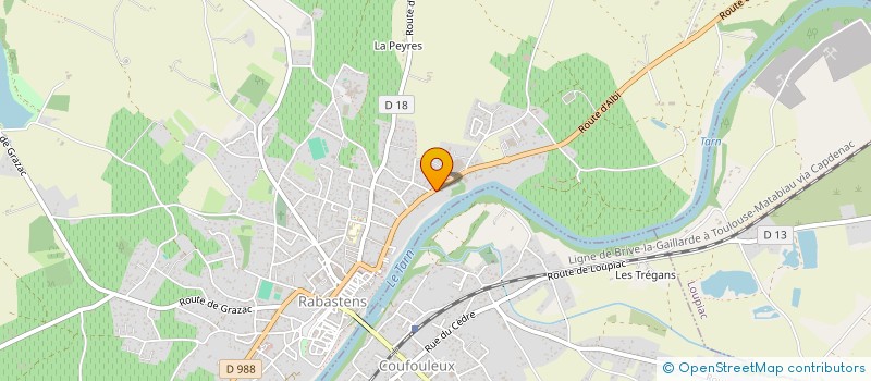 localisation de l'entreprise LAVIRA à RABASTENS