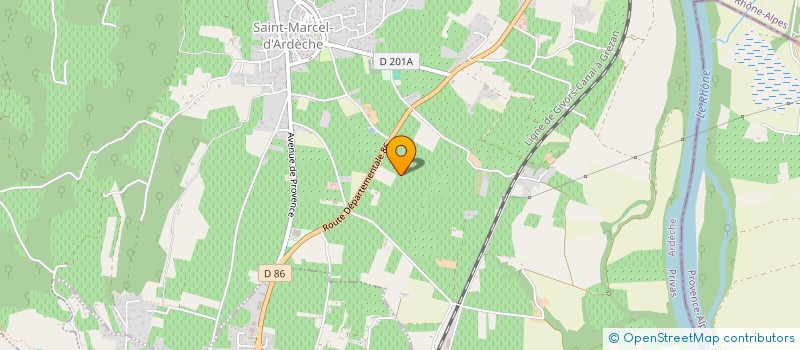 localisation de l'entreprise LAVIS TP à SAINT-MARCEL-D'ARDECHE