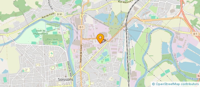 localisation de l'entreprise LAVISSE ASSISTANCE MANUTENTION (SAS) à SOISSONS