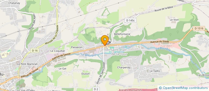 localisation de l'entreprise LAVITEL  SAINT-CLAIR-DE-LA-TOUR
