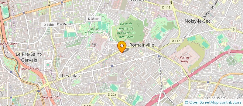 localisation de l'entreprise LAVMATIC  ROMAINVILLE