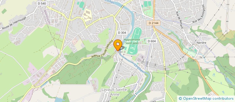 localisation de l'entreprise LAVO  LAVAULT-SAINTE-ANNE