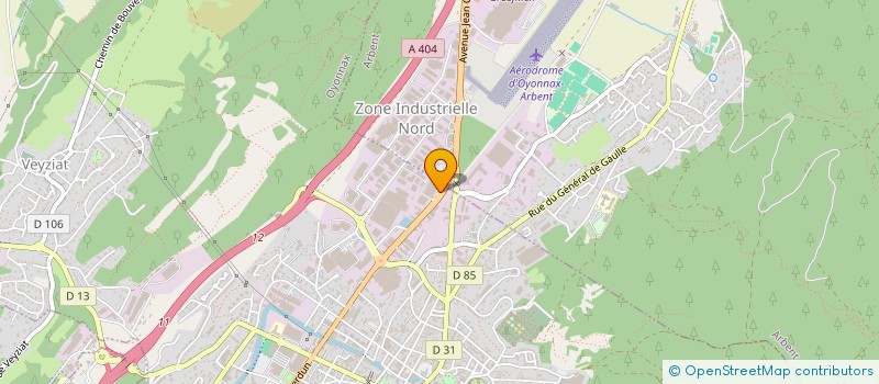 localisation de l'entreprise LAVOCARO à OYONNAX
