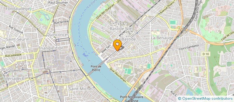 localisation de l'entreprise LAVOFAC à BORDEAUX