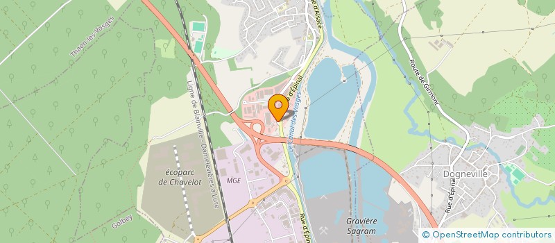 localisation de l'entreprise LAVOINE SA à CHAVELOT