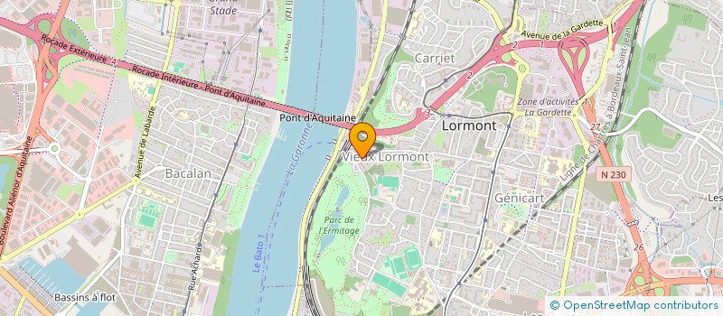 localisation de l'entreprise LAVOIR DE PIMPIN  LORMONT