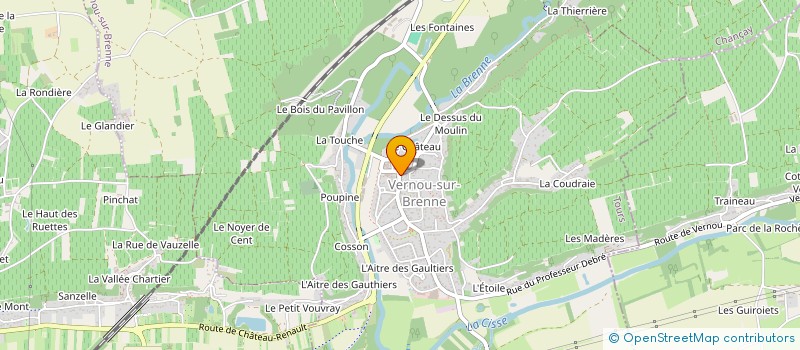 localisation de l'entreprise LAVOISIER 19 à VERNOU-SUR-BRENNE