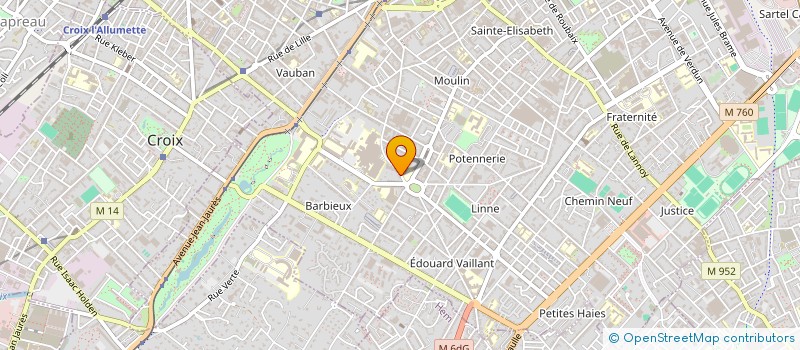 localisation de l'entreprise LAVOISIER  ROUBAIX