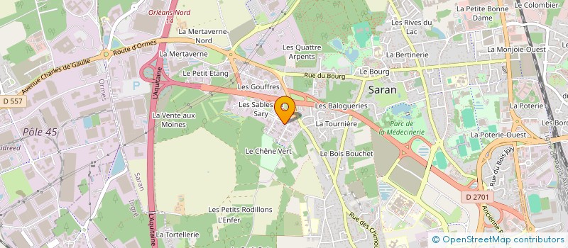 localisation de l'entreprise LAVOISIER AUTOMOBILE  CHAINGY