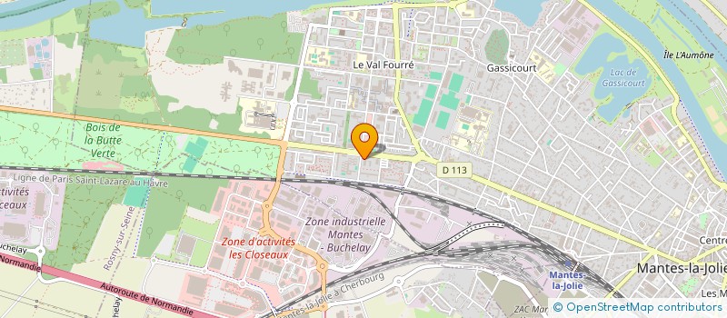 localisation de l'entreprise LAVOISIER PAINS  MANTES-LA-JOLIE