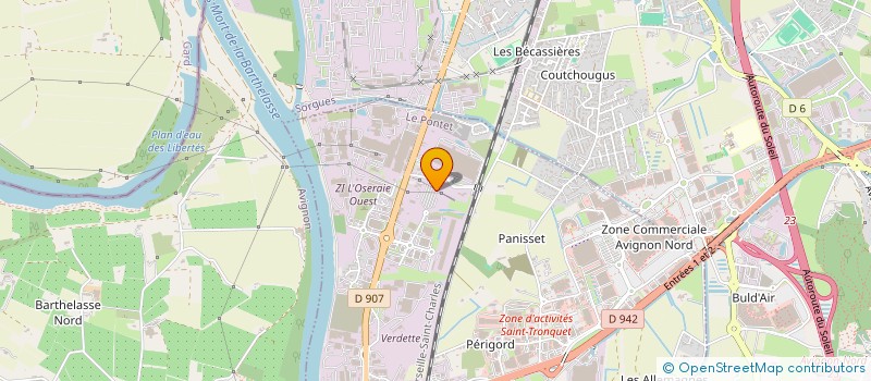 localisation de l'entreprise LAVOISIER SOLAIRE  LE PONTET