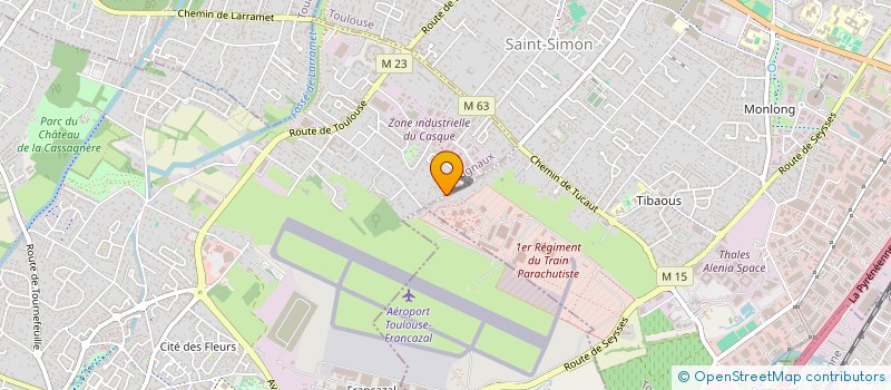 localisation de l'entreprise LAVOKA - NETTOYAGE ET ENTRETIEN à CUGNAUX