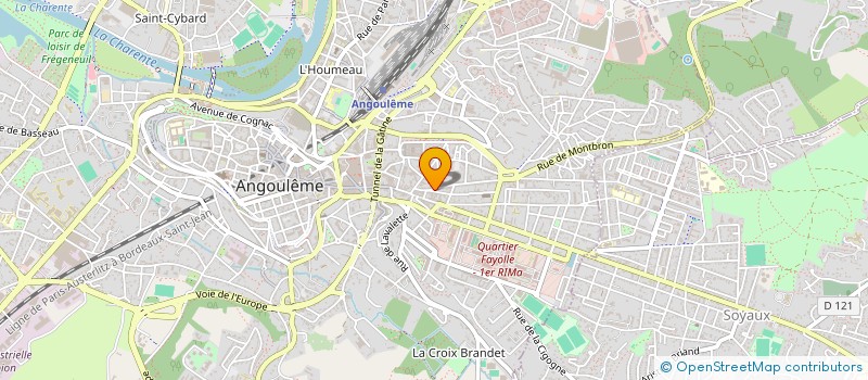 localisation de l'entreprise LAVOMAT 16 à ANGOULEME