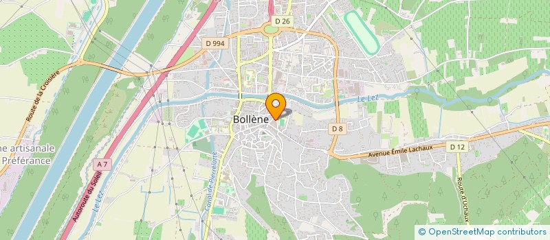 localisation de l'entreprise LAVOMATIQUE à BOLLENE