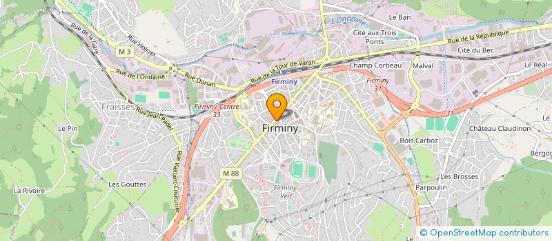 localisation de l'entreprise LAVOMATIQUE DE L ONDAINE à FIRMINY