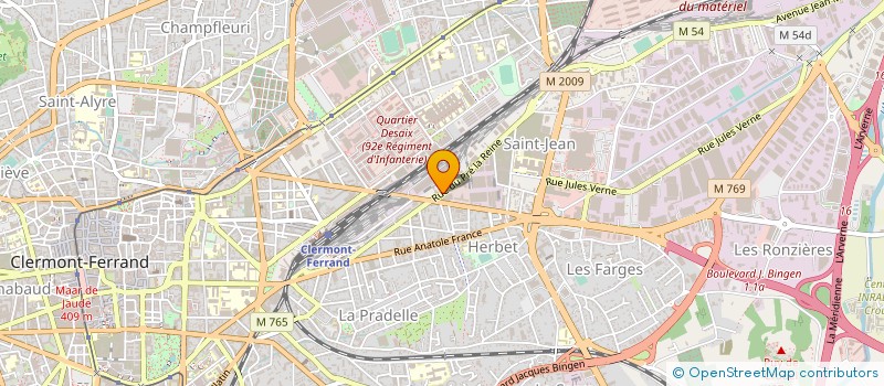 localisation de l'entreprise LAVOREL  CLERMONT-FERRAND