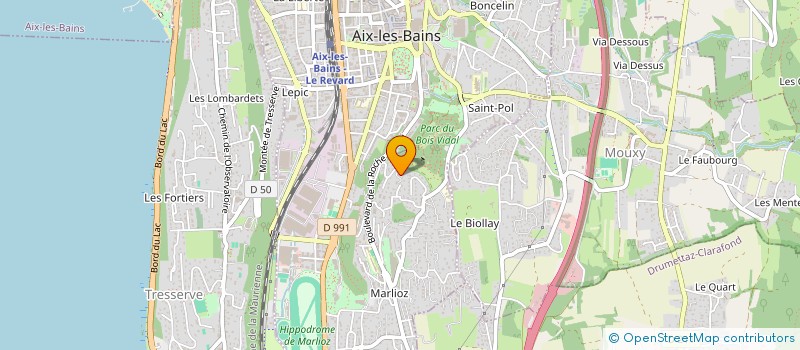 localisation de l'entreprise LAVOREL INTERIEURS ET AGENCEMENTS  AIX-LES-BAINS